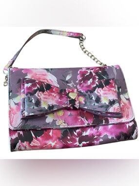 Betsy Johnson Floral Wallet Style Crossbody Bag